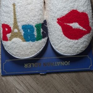 JONATHAN ADLER PARIS FAUX SHEARLING SLIPPERS